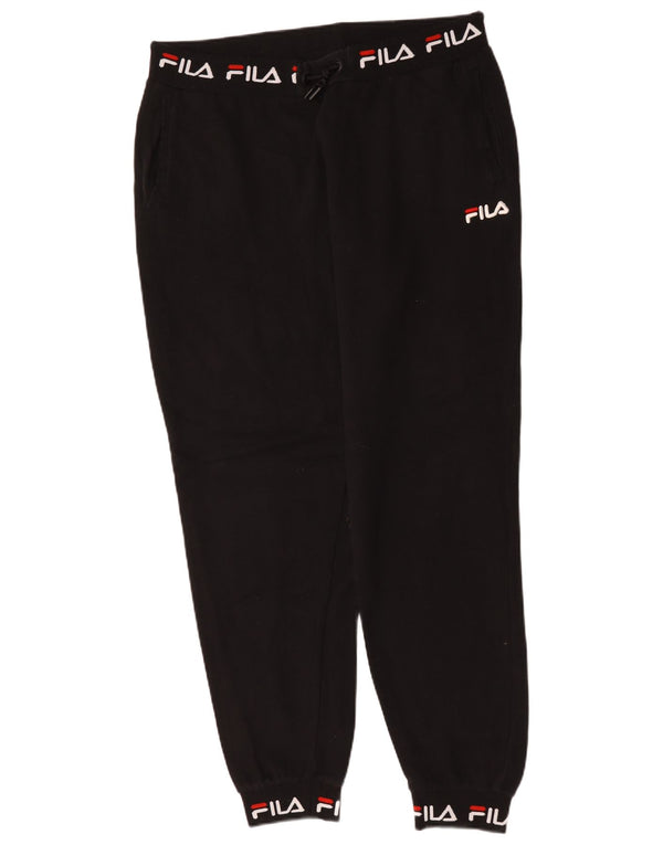 Pantaloni de trening cu grafic pentru femei Fila Joggeri UK 18 XL Bumbac negru