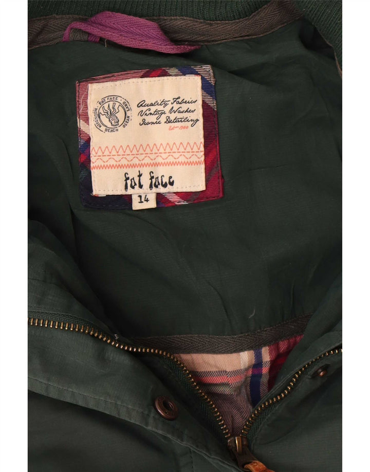 Jachetă căptușită pentru femei Fat Face UK 14 Poliester verde mare