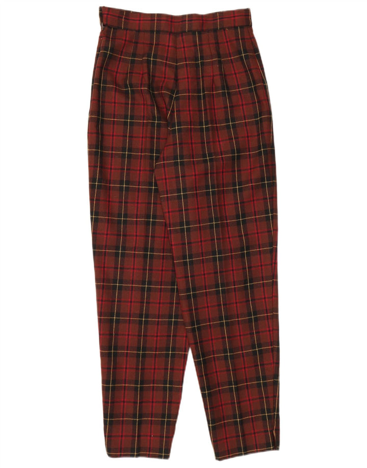 Set 2 piese Vintage pentru femei IT 42/44 Medium W26 L28 Red Check Wool