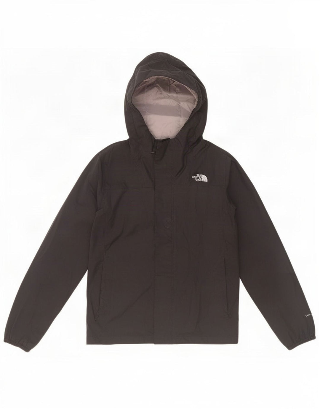 Jachetă de ploaie cu glugă The North Face pentru fete, 9-10 ani, poliester mediu negru