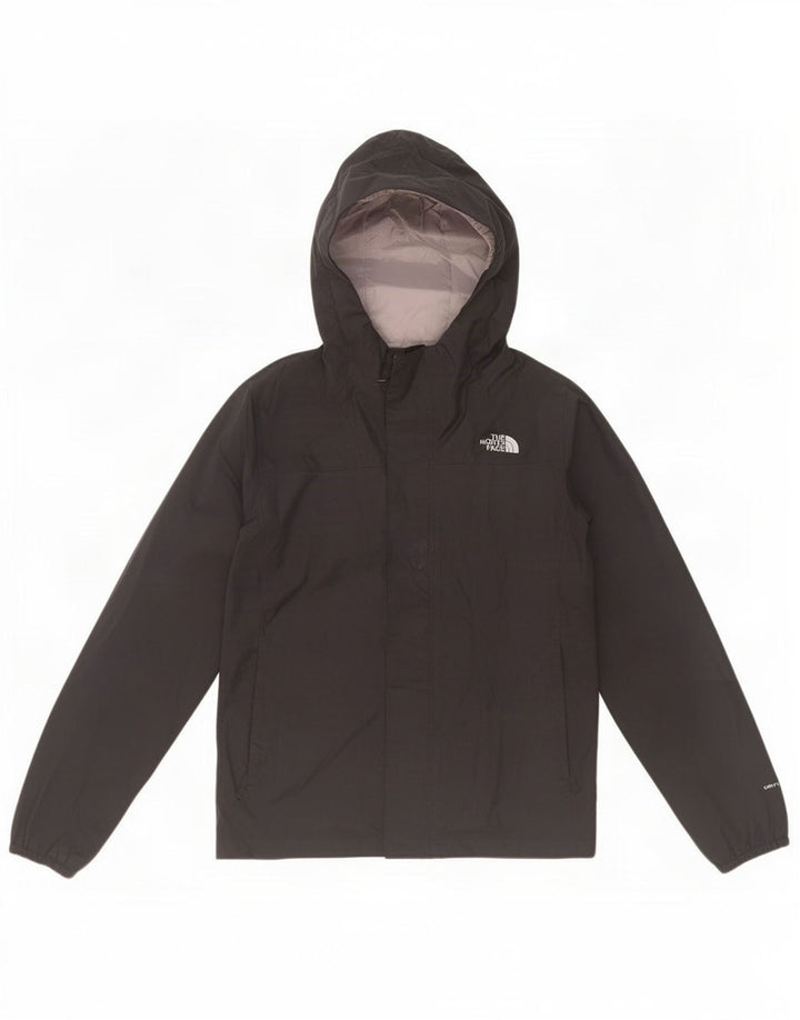 Jachetă de ploaie cu glugă The North Face pentru fete, 9-10 ani, poliester mediu negru