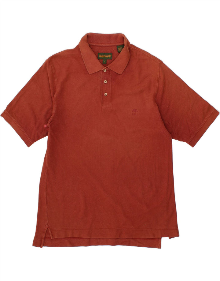 TIMBERLAND Mens Polo Shirt Large Brown Cotton Vintage Timberland and Second-Hand Timberland from Messina Hembry 