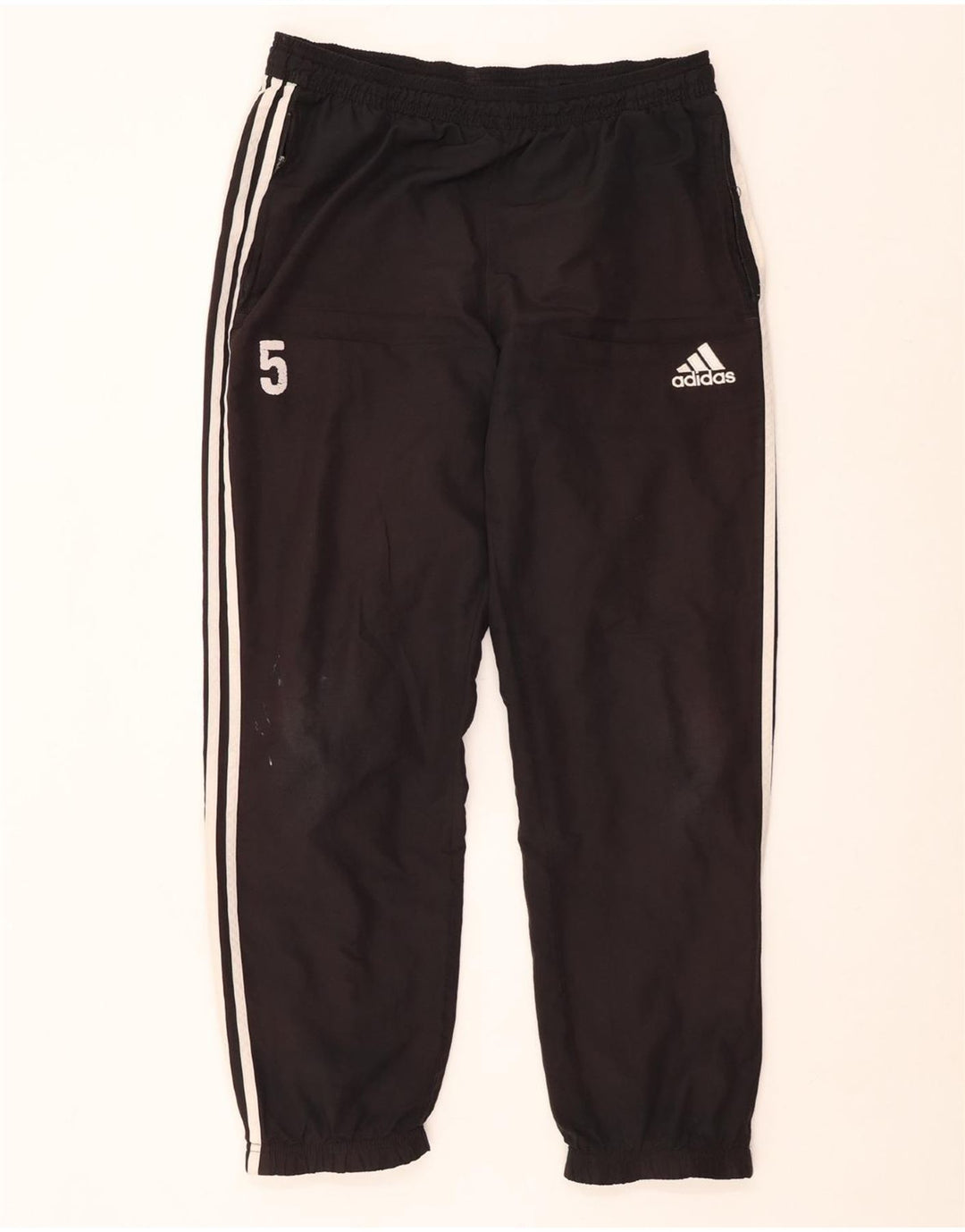 Pantaloni de trening grafic ADIDAS pentru bărbați Pantaloni de jogging mari, negru, poliester