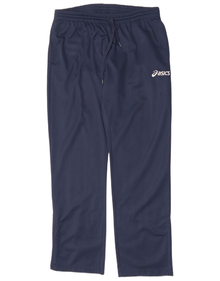Pantaloni de trening Asics pentru bărbați, mari, bleumarin, poliester