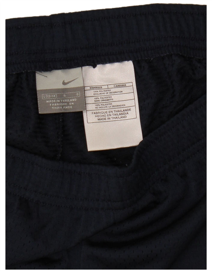 Pantaloni scurți sport Nike pentru femei US 12/14, mari, bleumarin, poliester color bloc