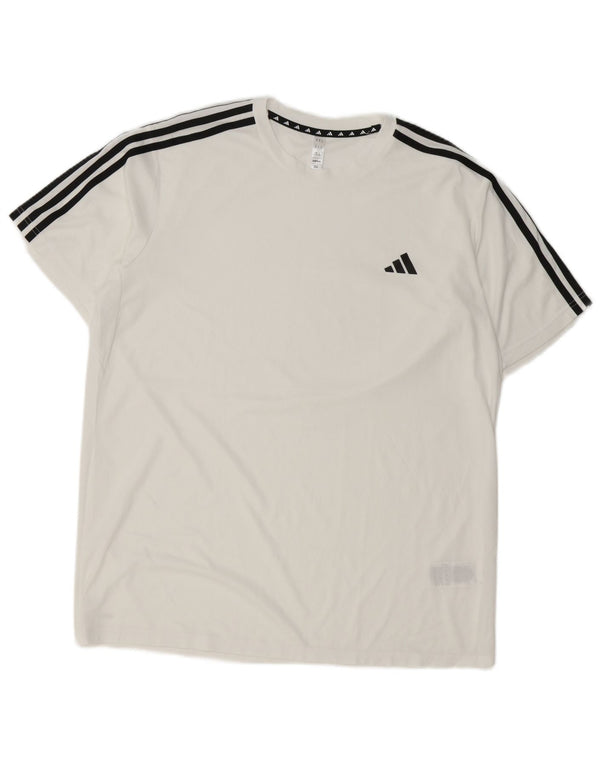 Tricou pentru bărbați Adidas Aeroready Top XL Poliester alb