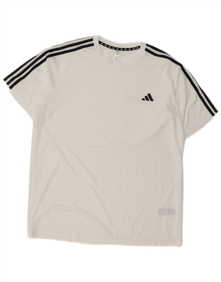 Tricou pentru bărbați Adidas Aeroready Top XL Poliester alb