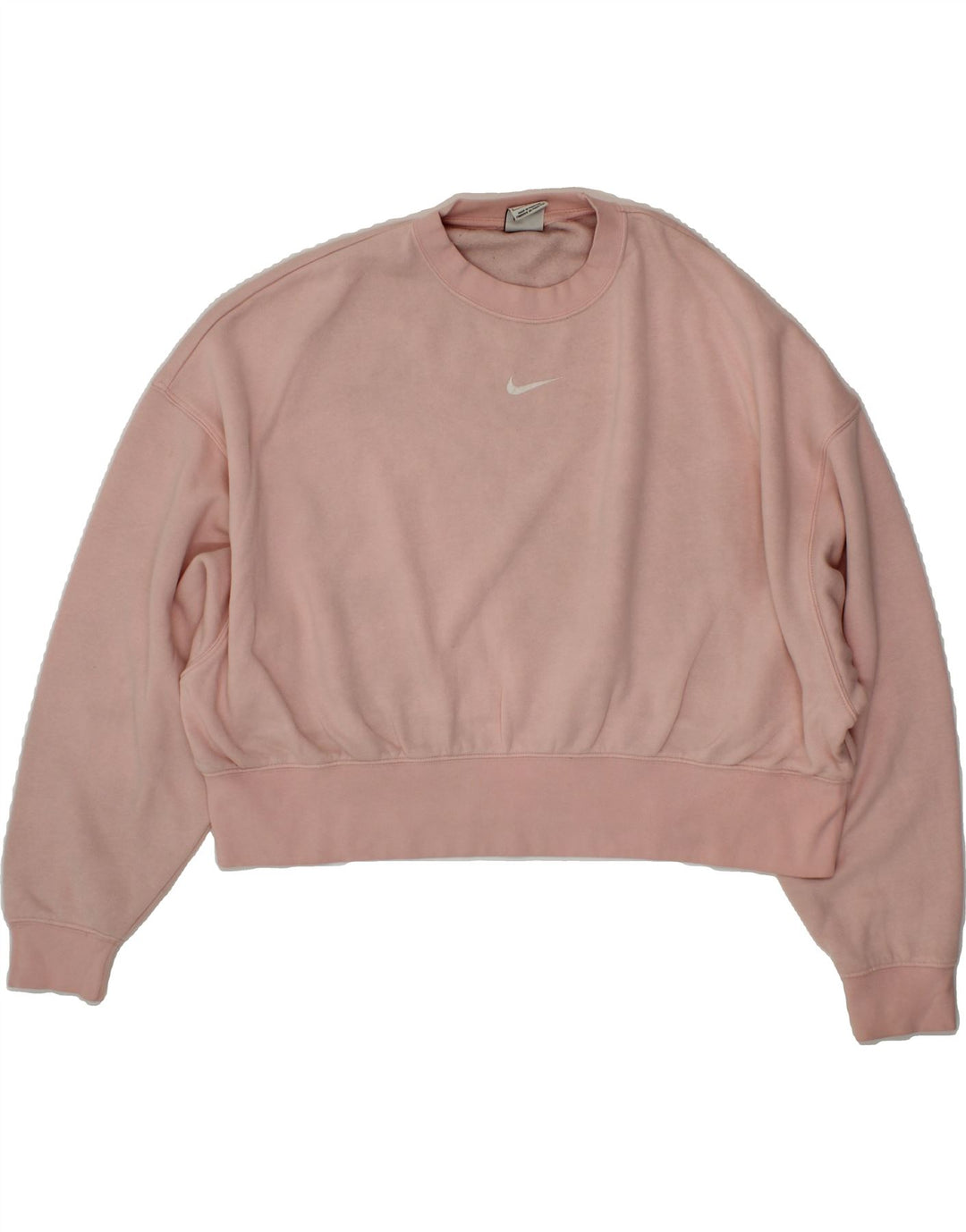 NIKE Womens Oversized Sweatshirt Jumper UK 10 Small Pink Cotton Vintage Nike and Second-Hand Nike from Messina Hembry 