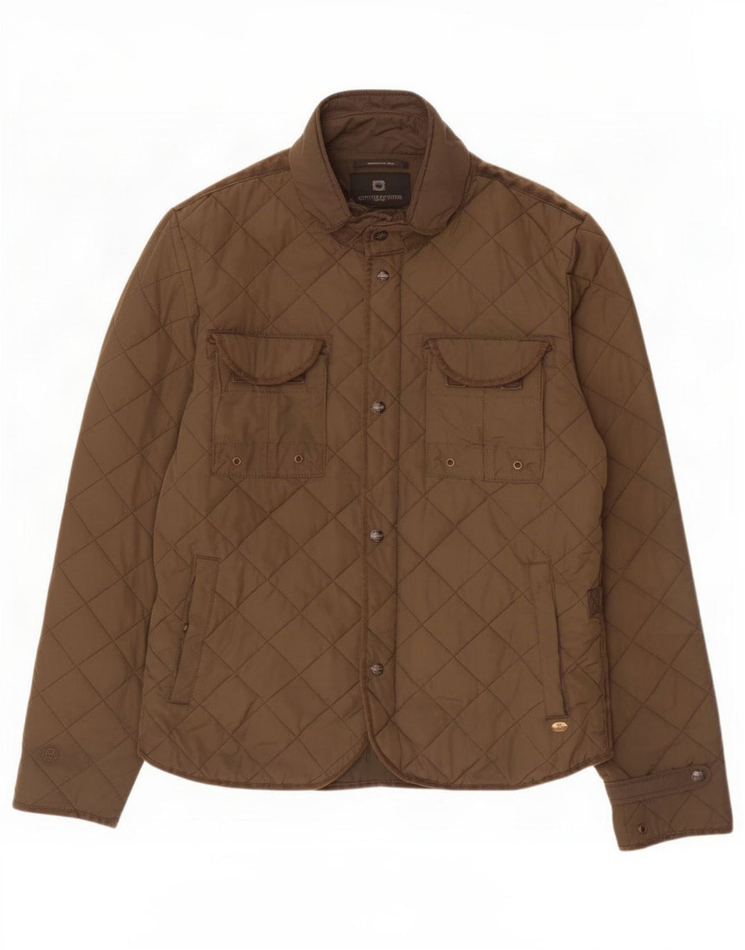 Jachetă matlasată pentru bărbați Scotch & Soda UK 40 Poliester kaki mare