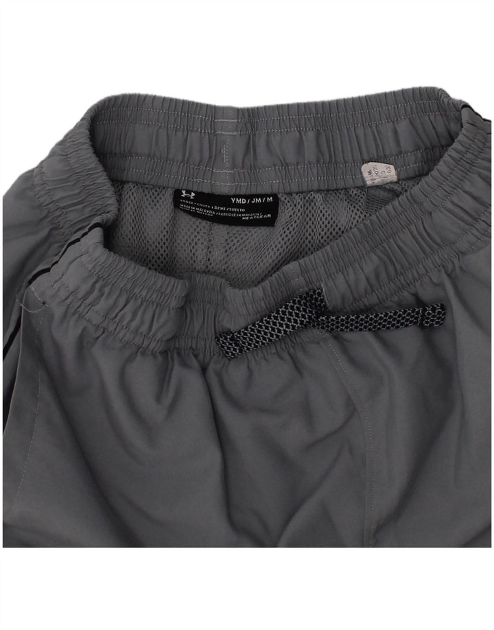 Pantaloni scurți sport grafic Under Armour pentru băieți 10-11 ani, gri mediu sport