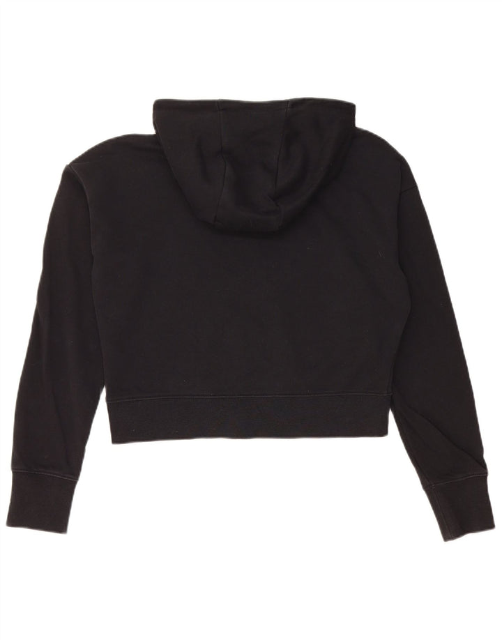 Pulover NIKE pentru fete Crop Graphic, 13-14 ani, XL, bumbac negru