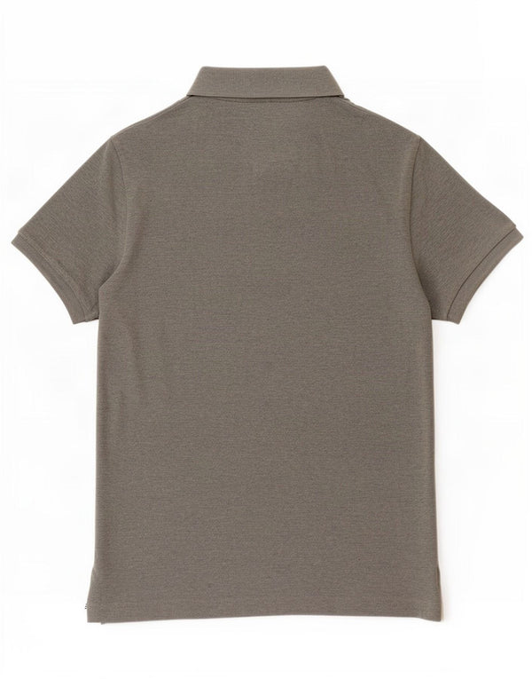 Tricou polo pentru bărbați Superdry, mare, gri, bumbac cu pete