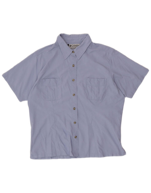 Cămașă cu mânecă scurtă pentru femei COLUMBIA UK 18 XL Nailon violet