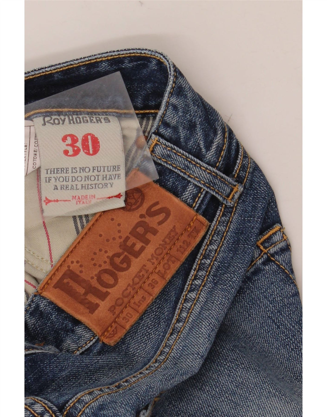 Blugi drepti pentru femei ROY ROGERS L30 L32 Bumbac albastru