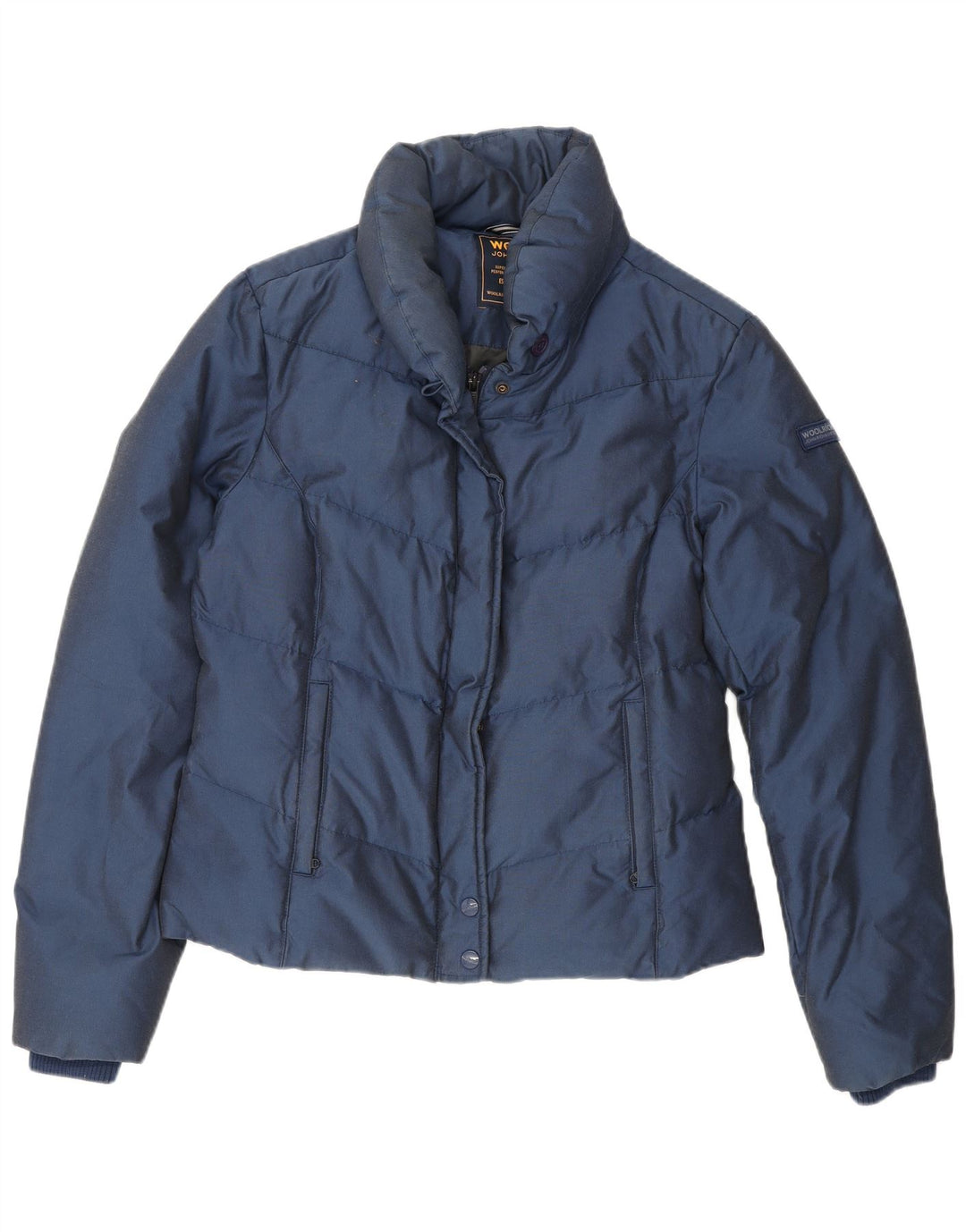Jachetă căptușită pentru femei Woolrich UK 16 mare, albastru bleumarin, bumbac
