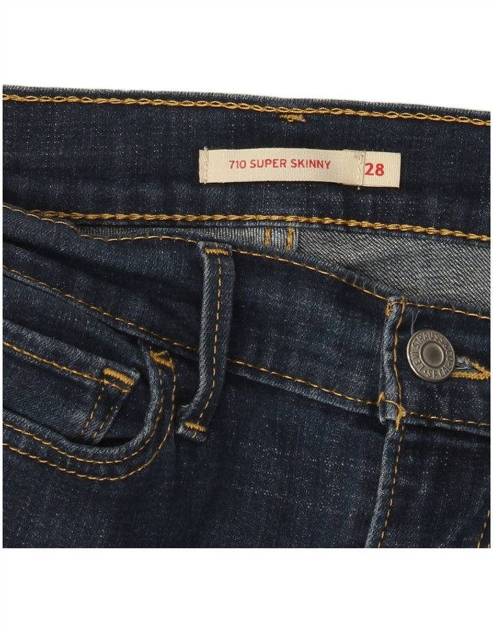 Blugi Levi's 710 Super Skinny pentru femei W28 L26 bleumarin
