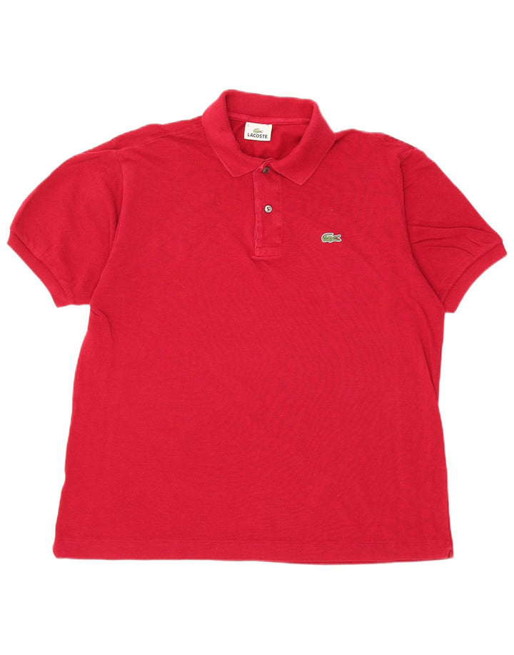 Tricou polo pentru bărbați LACOSTE Mărimea 5 Bumbac roșu mare