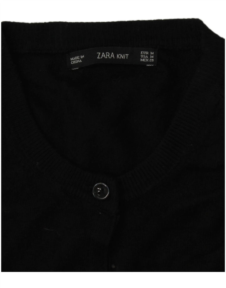 Pulover cardigan pentru femei Zara UK 14 Medium Negru
