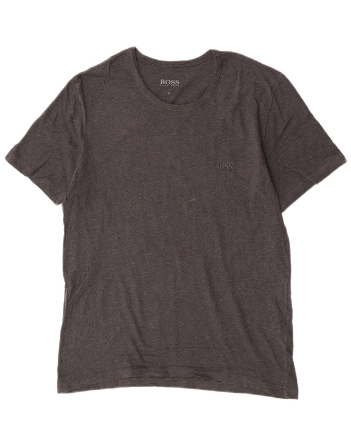 Tricou pentru bărbați Hugo Boss Top din bumbac gri mediu