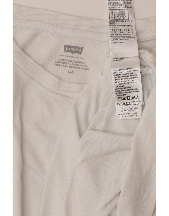 Tricou pentru femei Levi's Top UK 16 Large White Bumbac