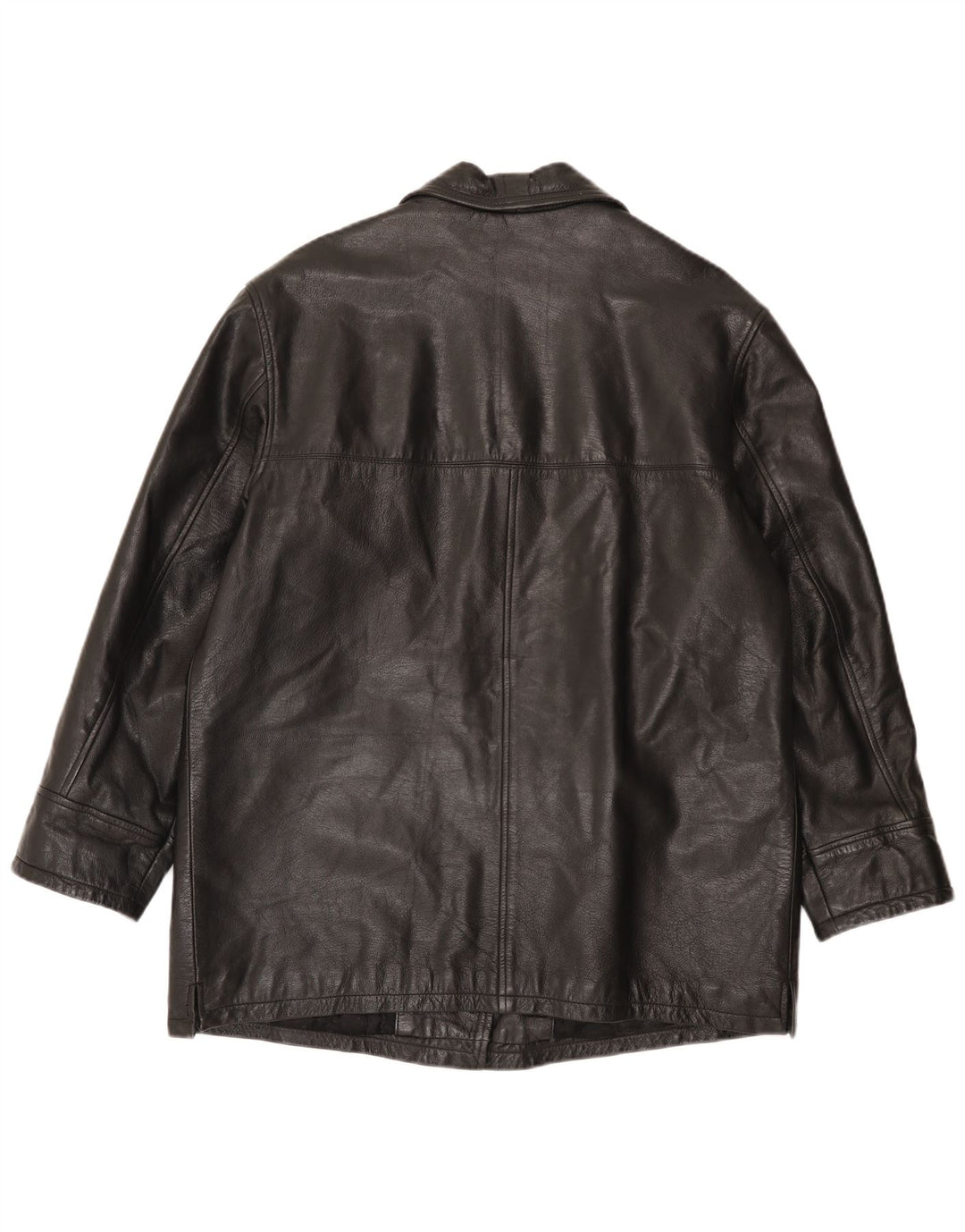 Palton din piele vintage pentru femei IT 48 XL negru