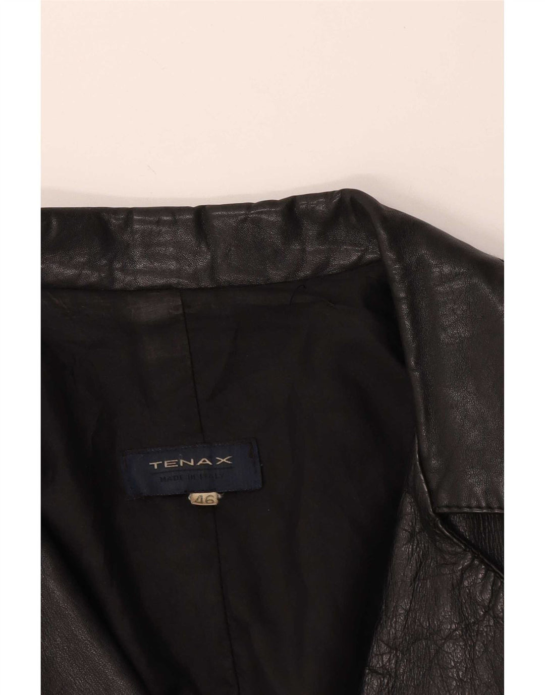 Palton din piele pentru femei Tenax IT 46 mare negru