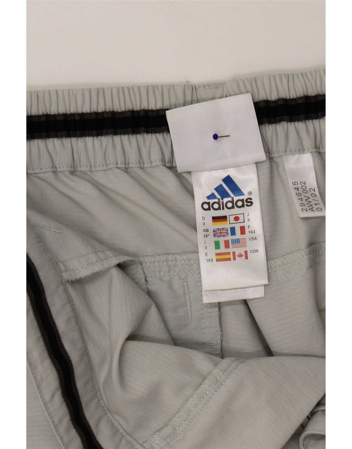 Pantaloni capri Adidas pentru femei W28 L20 poliamidă gri