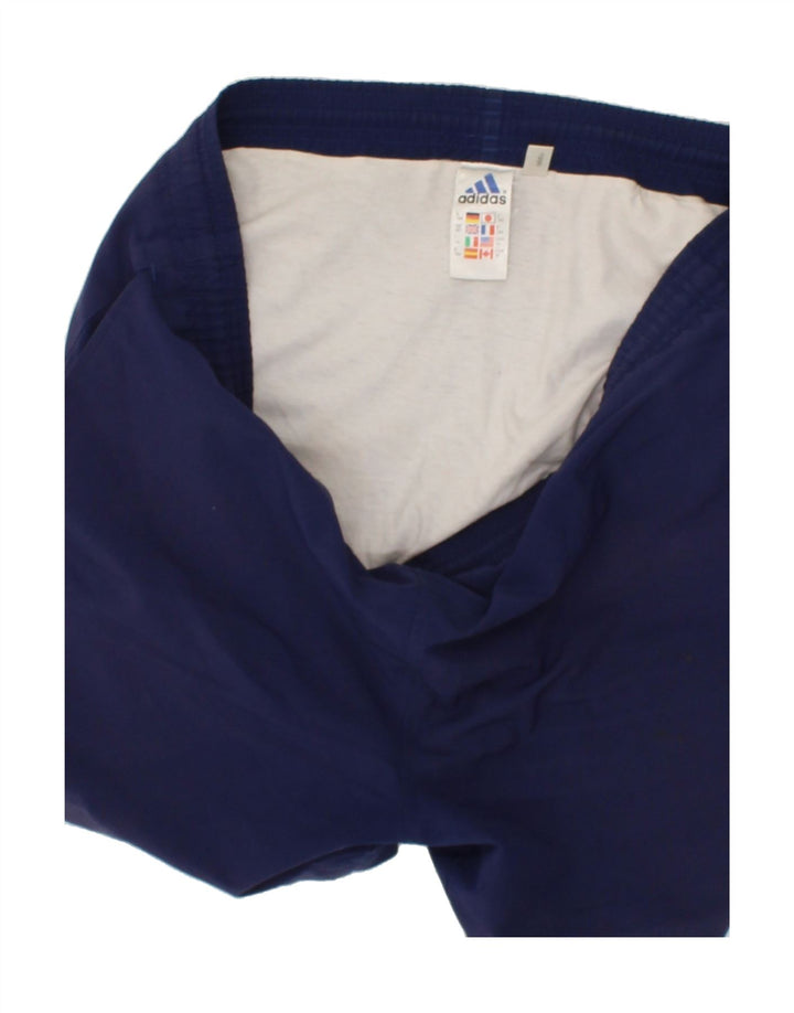 ADIDAS Mens Sport Shorts Medium Navy Blue Polyester Vintage Adidas and Second-Hand Adidas from Messina Hembry 