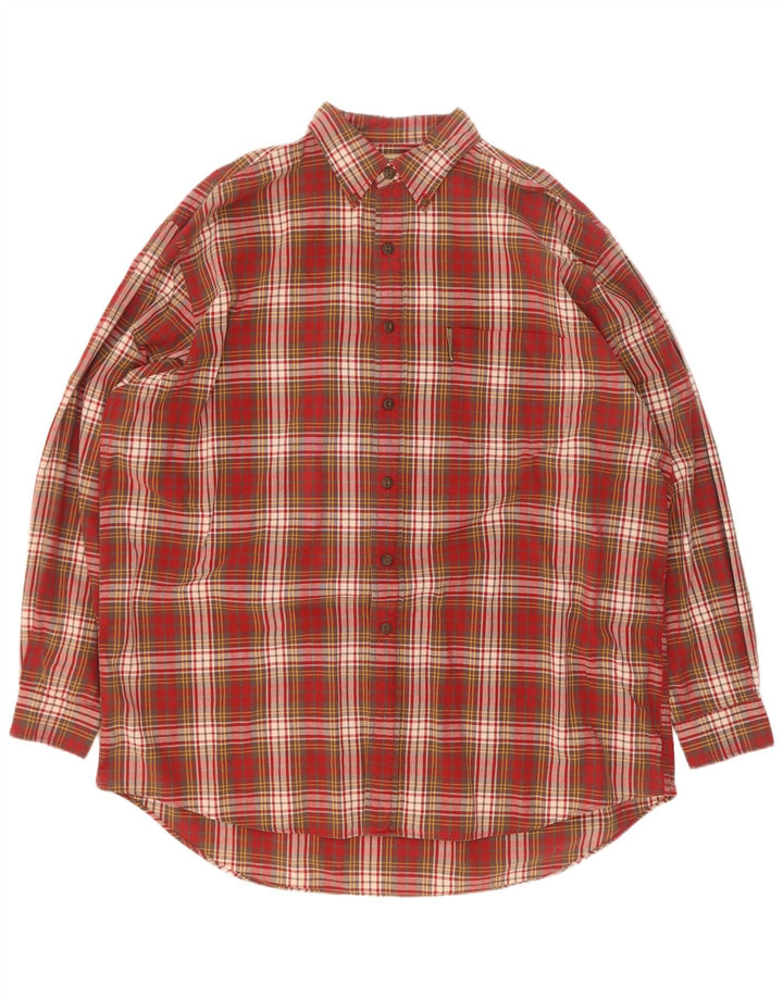 Cămașă mare pentru bărbați Abercrombie & Fitch, 2XL, roșu