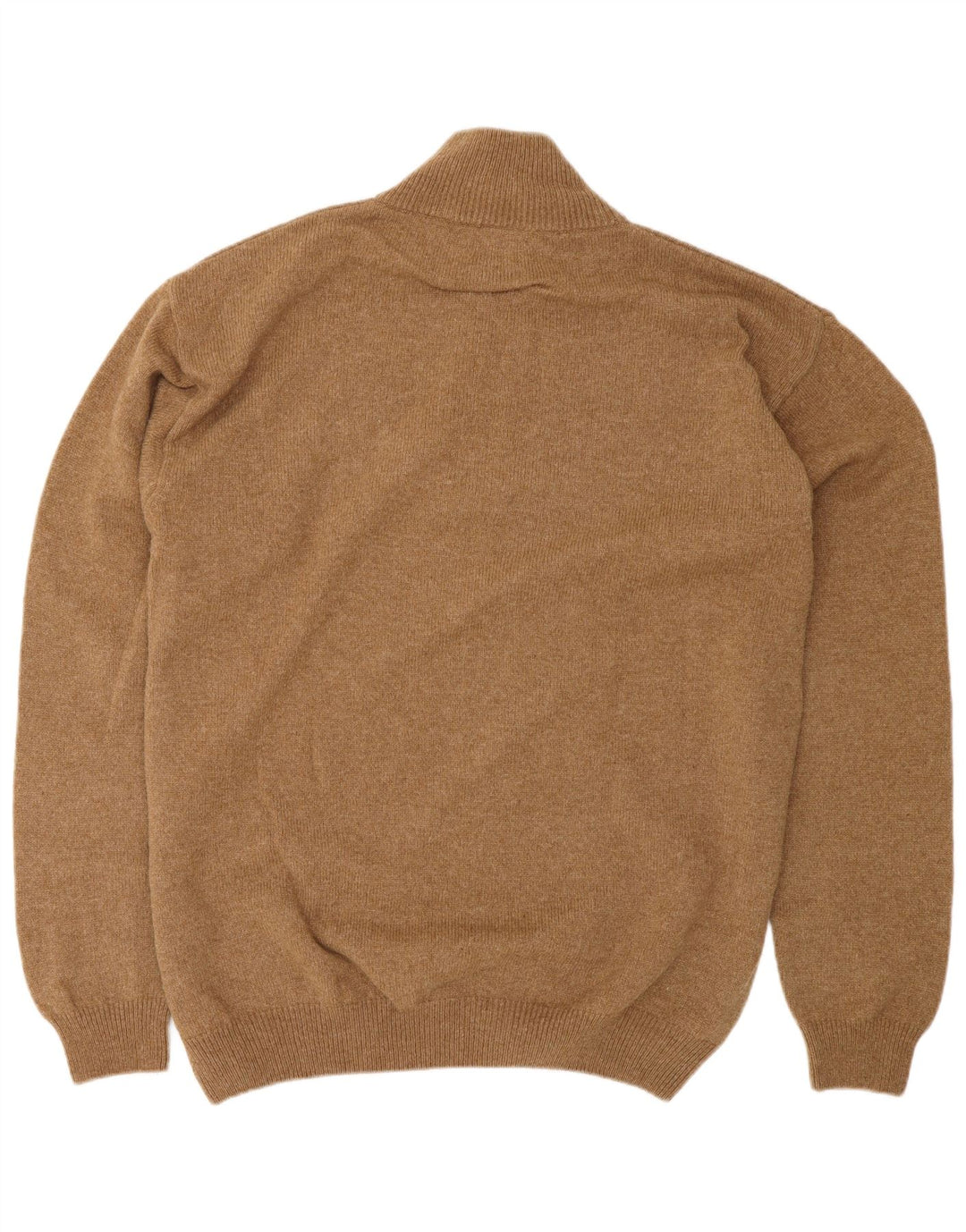 MARLBORO CLASSICS Pulover pentru bărbați cu fermoar și gât, 2XL, lână maro