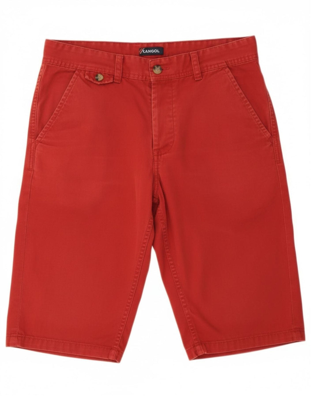 Pantaloni scurți chino Kangol pentru bărbați mici W29 bumbac roșu