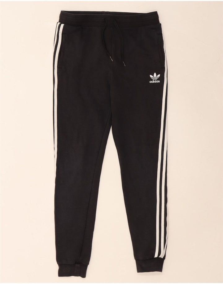 ADIDAS Băieți Pantaloni Trening Pantaloni Joggeri 14-15 Ani Bumbac Negru
