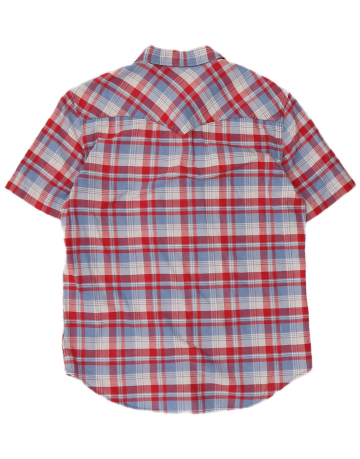 Cămașă Levi's pentru bărbați cu mânecă scurtă, slim fit, mare, roșu, din bumbac