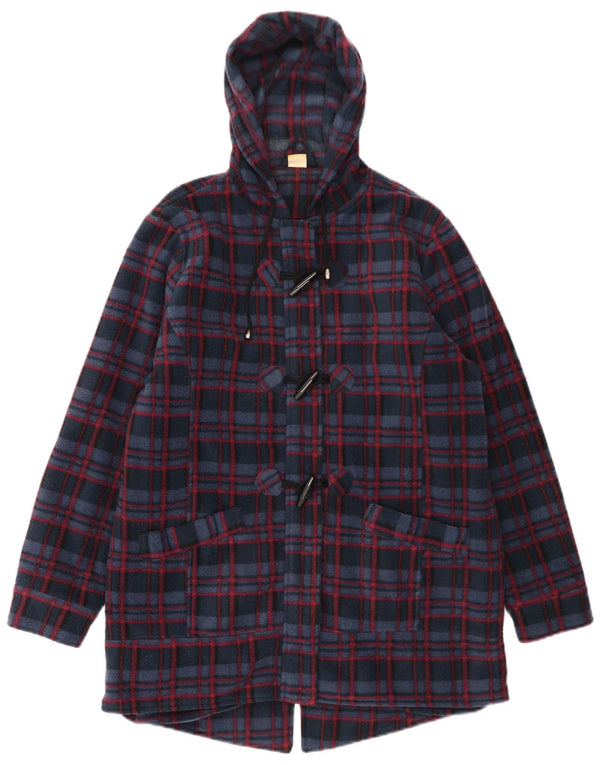 Jachetă parka cu glugă pentru femei Cotton Traders UK 16, mare, bleumarin, check