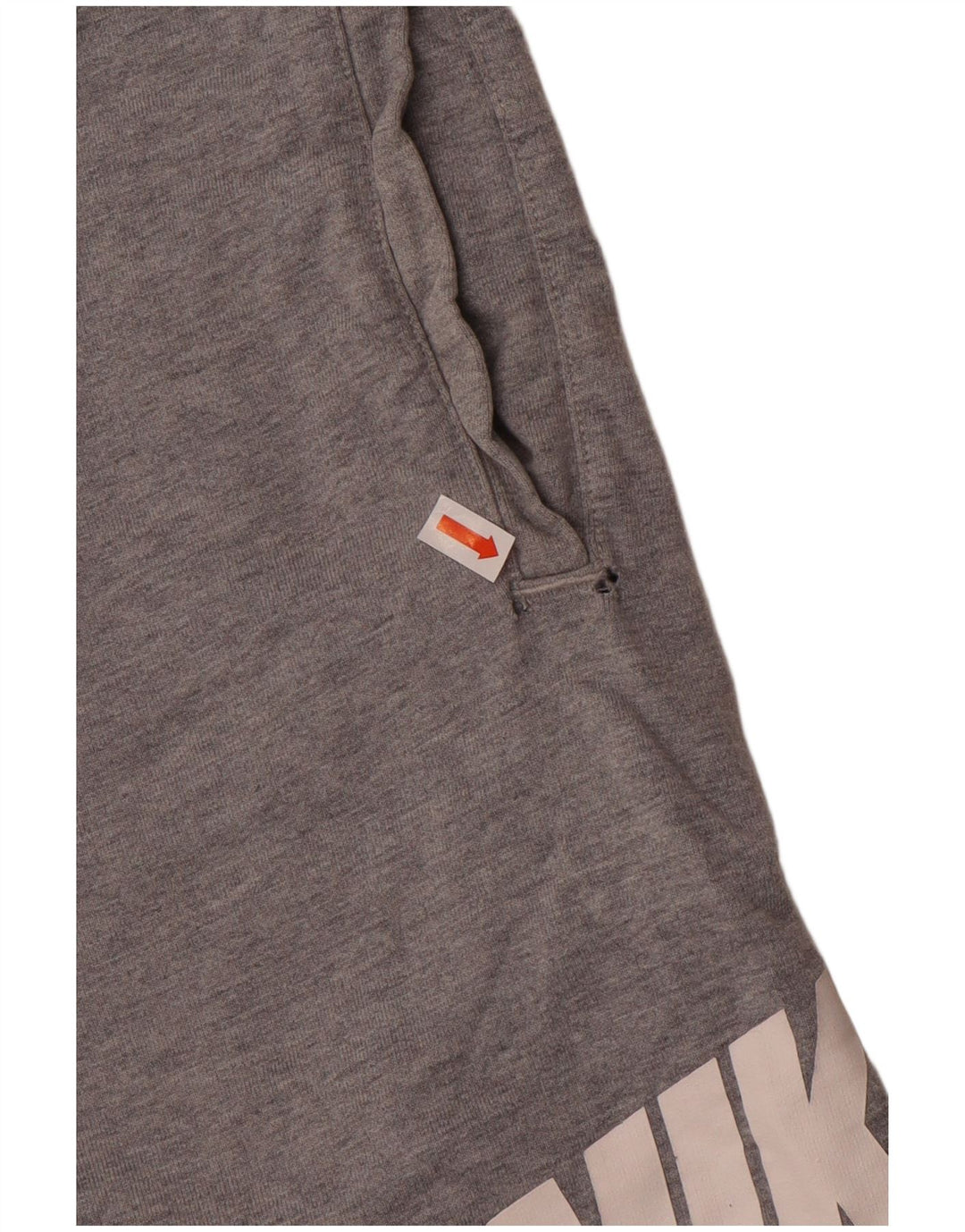 Pantaloni scurți sport grafic Nike pentru bărbați, bumbac, gri mediu