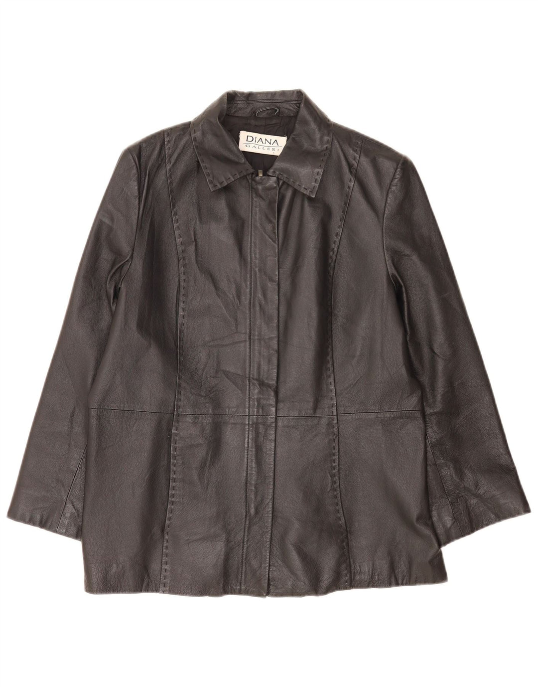 Jachetă de piele pentru femei Diana Gallesi UK 14 Large Black