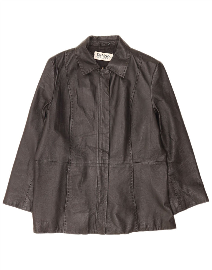 Jachetă de piele pentru femei Diana Gallesi UK 14 Large Black