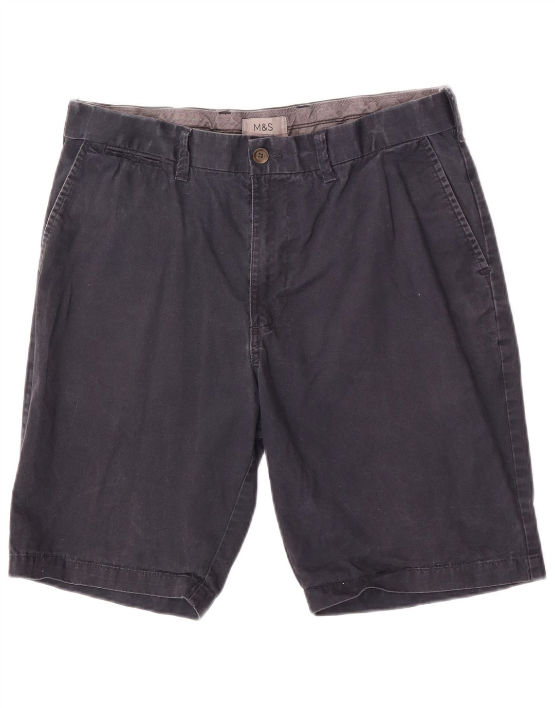 Pantaloni scurți chino pentru bărbați Marks & Spencer W34, mari, albastru, bumbac