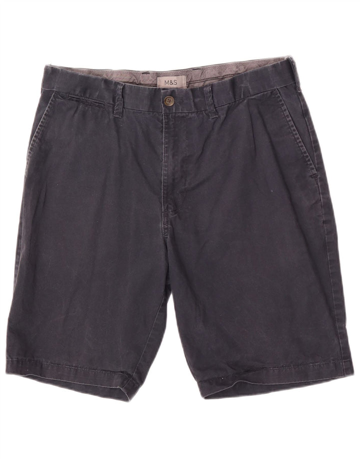 Pantaloni scurți chino pentru bărbați Marks & Spencer W34, mari, albastru, bumbac