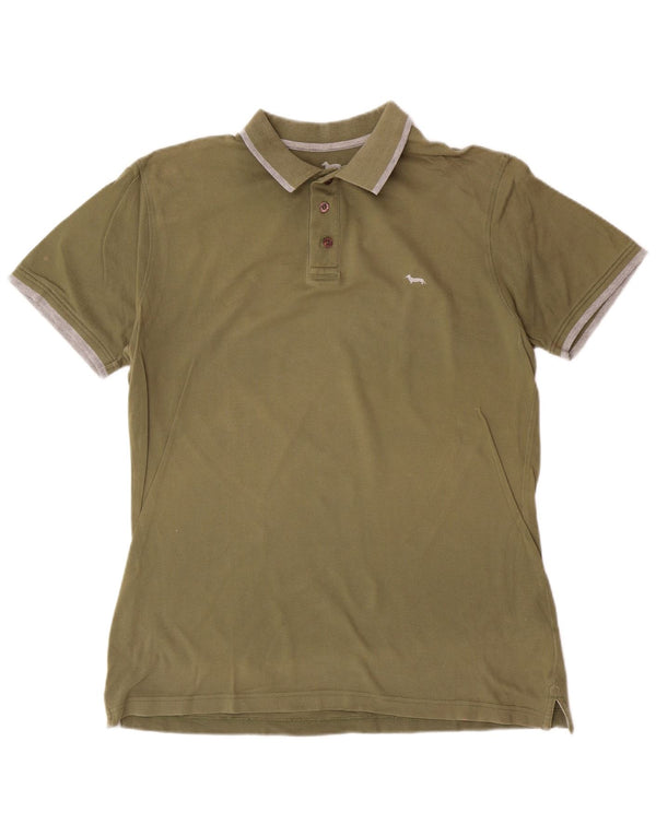 Tricou polo Harmont & Blaine pentru bărbați, bumbac verde mare