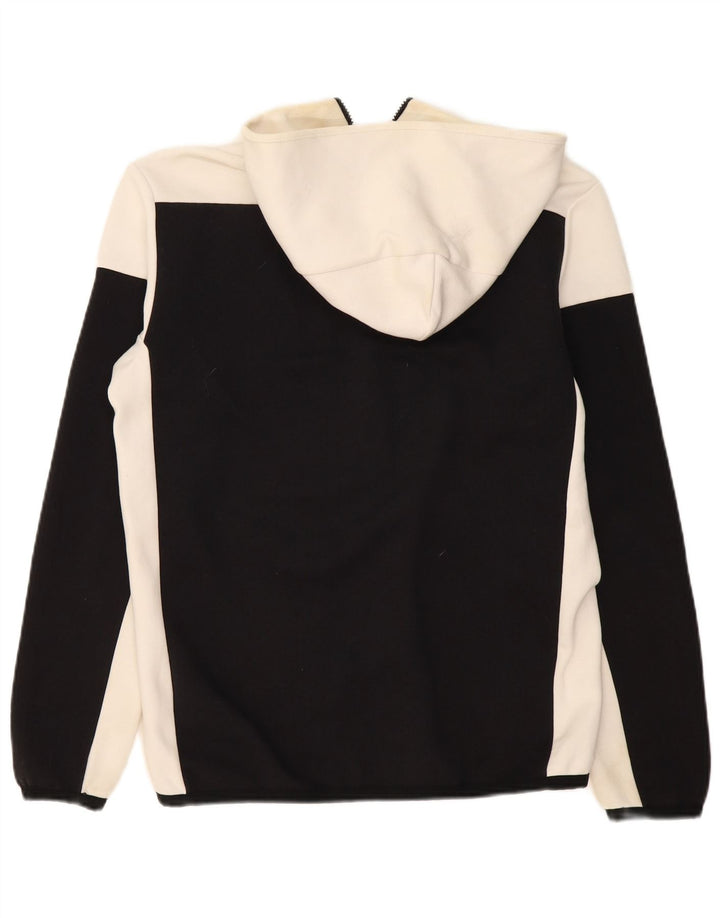 Jachetă de trening cu glugă ADIDAS pentru bărbați, negru mediu, poliester bloc de culoare