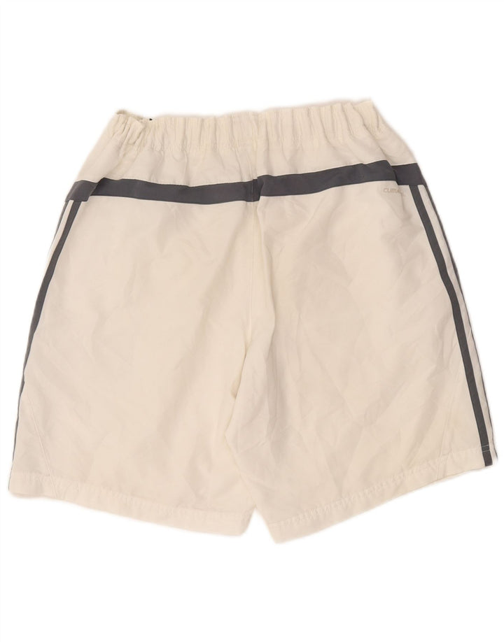 Pantaloni scurți sport pentru bărbați Adidas Climacool, alb mediu, color block