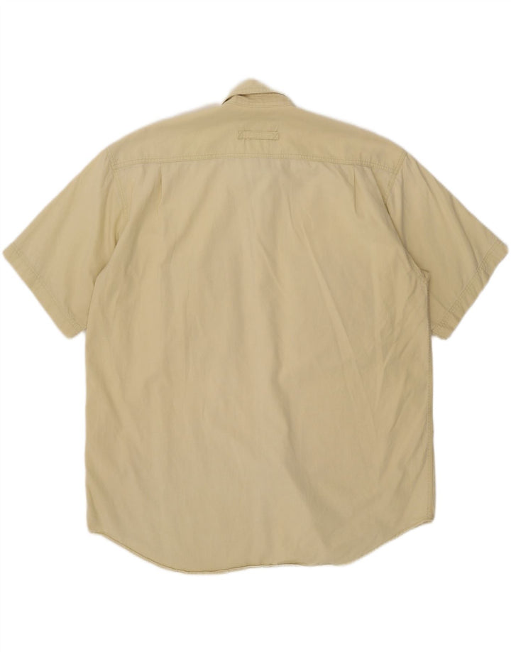 Cămașă cu mânecă scurtă pentru bărbați Camel Active XL, bej, bumbac