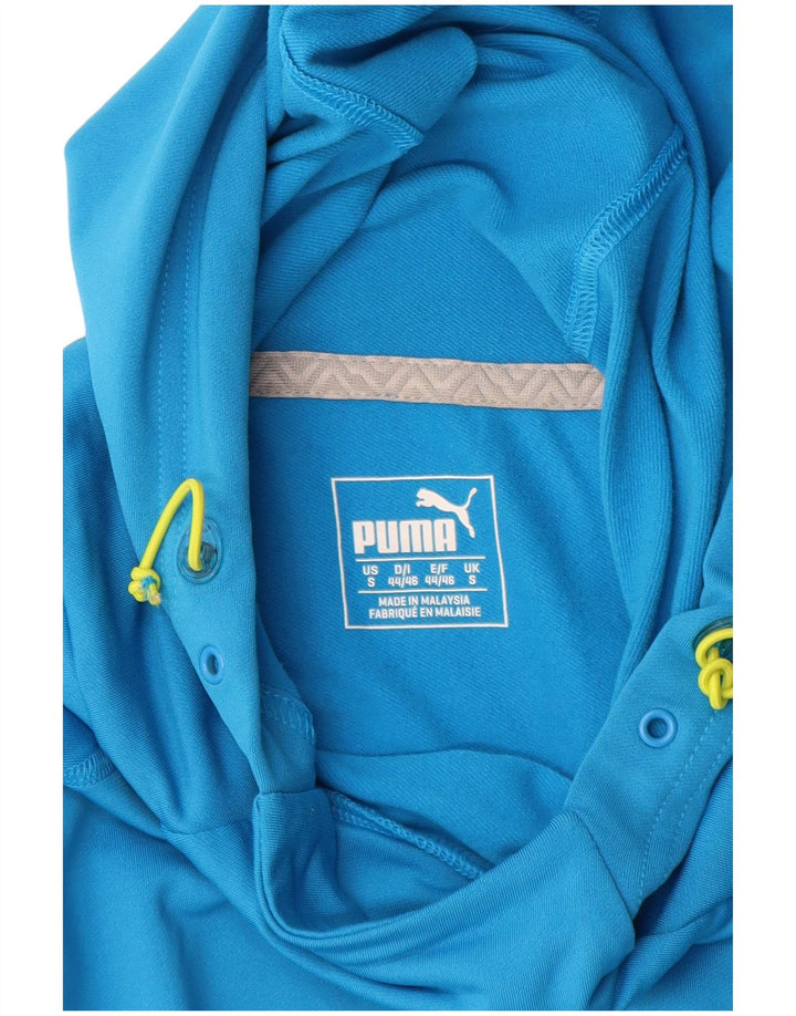Pulover Puma pentru bărbați, albastru, poliester color bloc