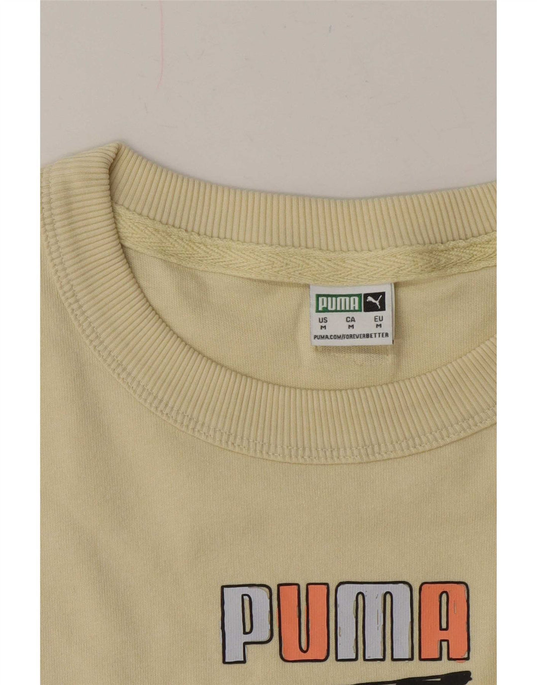 Tricou cu grafic Puma pentru femei Top UK 14 Medium Yellow