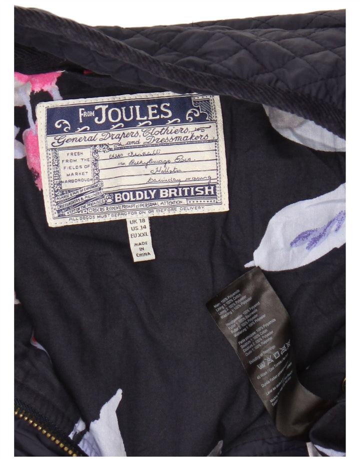 Jachetă matlasată Joules pentru femei UK 18 XL Bleumarin Poliamidă
