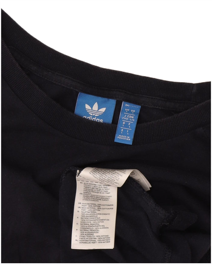 Tricou pentru bărbați Adidas Top mare, negru, bumbac