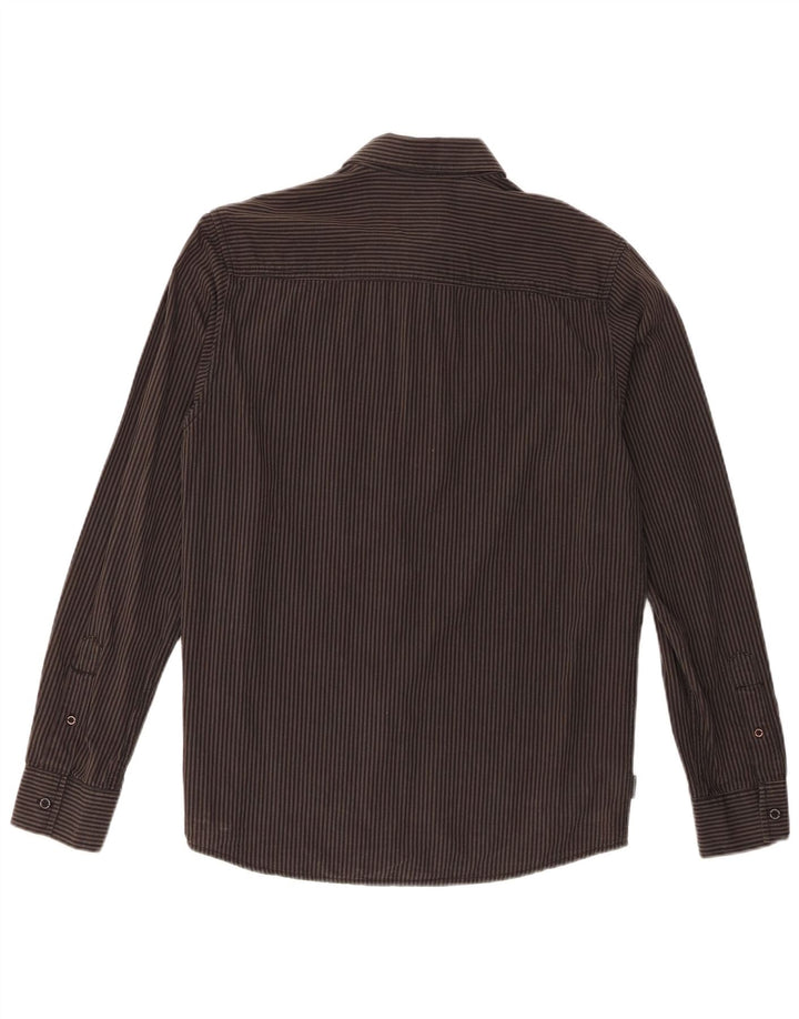 Cămașă pentru bărbați Quiksilver Mid Fit, bumbac cu dungi gri mici