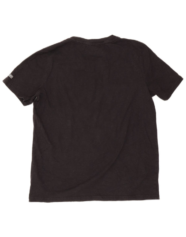 Tricou grafic Superdry pentru femei Top UK 12 Medium Black Bumbac