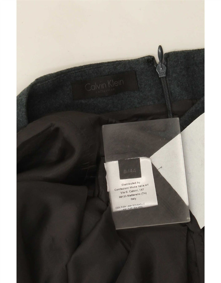 Fusta creion Calvin Klein pentru femei US 8 Medium W32 Blue Flecked Wool